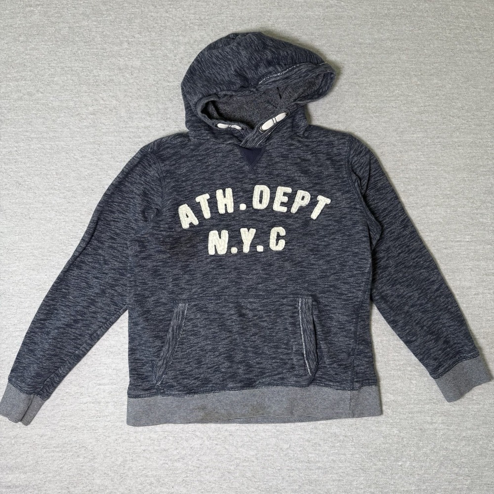 H&M L.O.G.G. Boys Hoodie Sweatshirt Size 10-12Y Blue Pullover‎ Ath Dept NYC